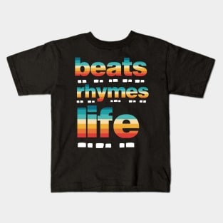 Beats Rhymes Life 40.0 Kids T-Shirt